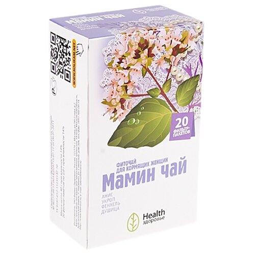 Здоровье Health БАД Мамин ф/п, 40 г, 20 шт., травяной