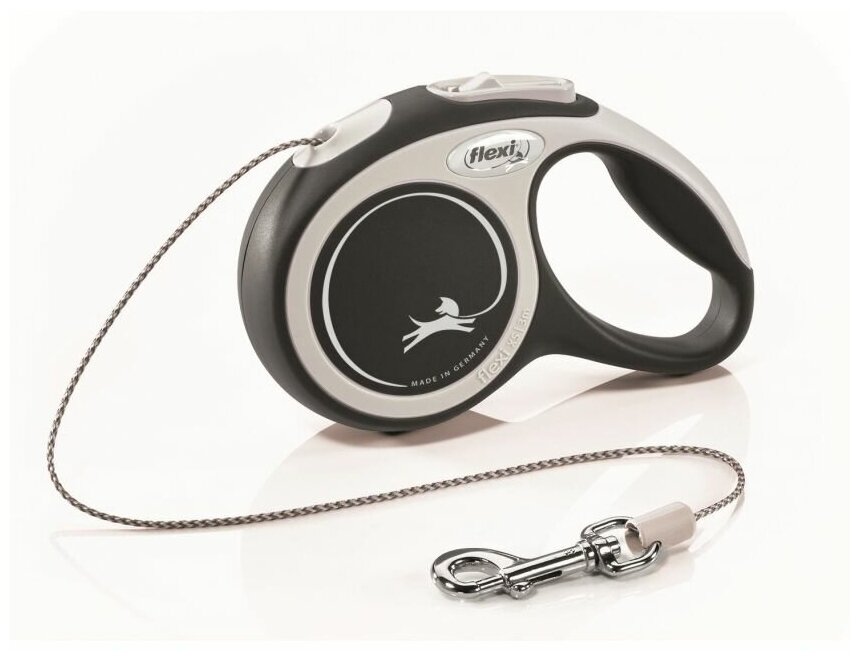 Рулетка для собак Flexi New Comfort XS, до 8 кг, цвет: черный/розовый, 3м - фото №7