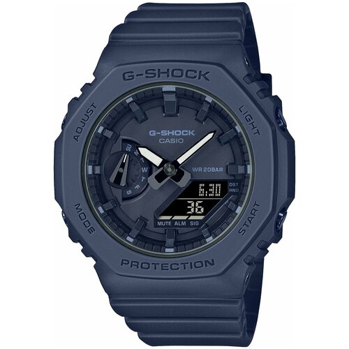 Наручные часы CASIO G-Shock GMA-S2100BA-2A1ER, синий, черный наручные часы casio g shock серый черный