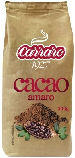 Какао Carraro Cacao Amaro, 500 г.