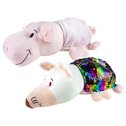 фото Мягкая игрушка 1 TOY Вывернушка Свинья-Крыса 35 см