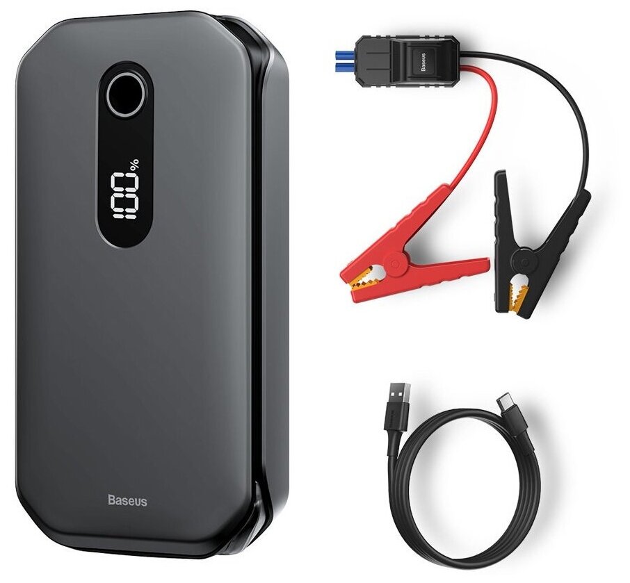 Стартер внешний аккумулятор Baseus Super Energy Pro Car Jump Starter (12000mAh 5V/3A Paak current 1000A) (CRJS03-01)