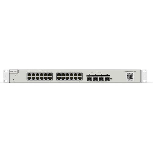 Reyee 24-Port Gigabit L2 Managed Switch 24 Gigabit RJ45 Ports 4 SFP Ports19-inch Rack-mountable Steel Case Static Routing 1398200₽