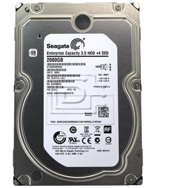 Жесткий диск Seagate ST2000NM0054 2Tb 7200 SAS 3,5" HDD