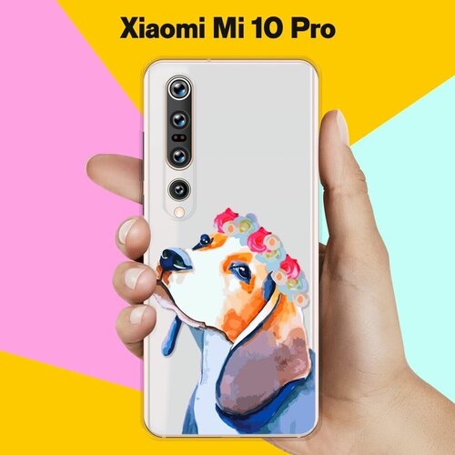 Силиконовый чехол Бигль на Xiaomi Mi 10 Pro силиконовый чехол луна на xiaomi mi 10 pro
