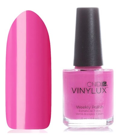 CND    Vinylux, 15 , 121 hot pop pink
