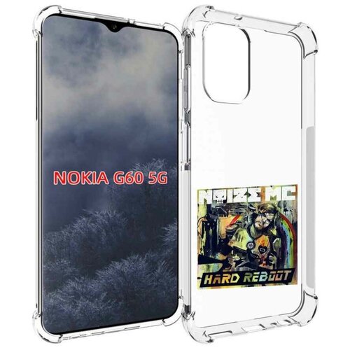 Чехол MyPads Hard Reboot Noize MC для Nokia G60 5G задняя-панель-накладка-бампер