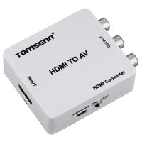 Переходник (Конвертер) HDMI - 3RCA (тюльпаны)
