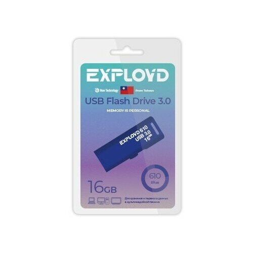 Exployd ex-16gb-610-blue usb 3.0 usb flash drive 16gb exployd 580 ex 16gb 580 blue