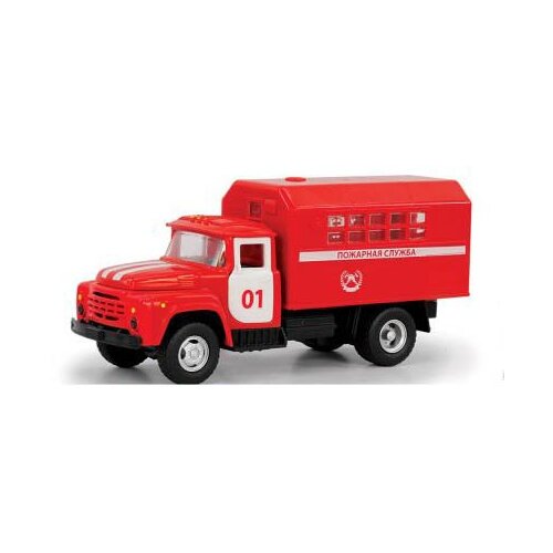 Пожарный автомобиль Play Smart 6519A 1:52, 12 см, красный