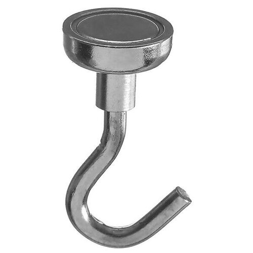 Магнит неодимовый Cartage с крючком для авто d 16 мм сцепление 5 кг 346₽