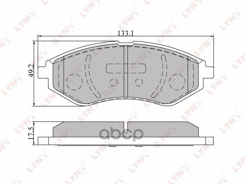 Колодки Тормозные Дисковые | Перед | LYNXauto арт. BD1803