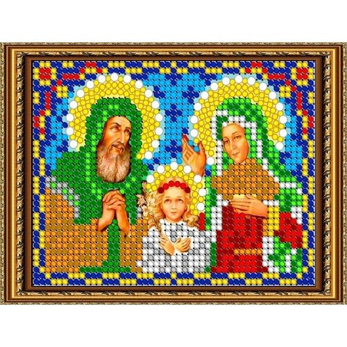 Алмазная мозаика Диамант набор икона стразами Св. Иоаким и Анна 9,2*12см / Сделано в россии