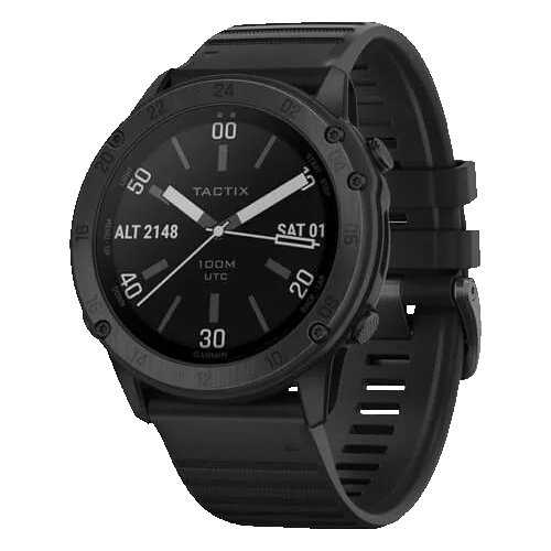 Смарт-часы GARMIN TACTIX DELTA Sapphire Edition - Черное DLC-покрытие с черным ремешком, 010-02357-01
