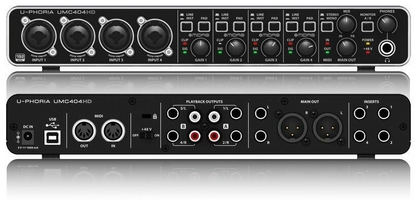 Внешняя звуковая карта BEHRINGER U-PHORIA UMC404HD