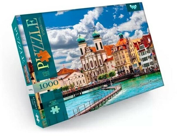 Danko Toys Пазлы картонные «Костел. Люцерн Швейцария», 1000 элементов