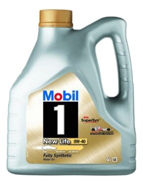 Синтетическое моторное масло MOBIL 1 New Life 0W-40, 5 л