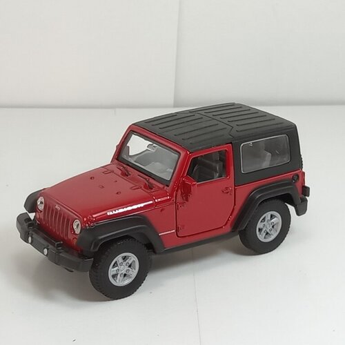 Металлическая машинка 1:34-1:39 JEEP WRANGLER 2007г, красный 42371H-D Welly welly модель машины 1 34 39 chevrolet corvette 1957 42360 белая