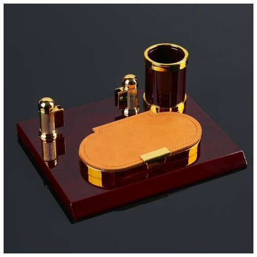 Набор настольный 3в1 с визитницей красное дерево 1шт 1797₽