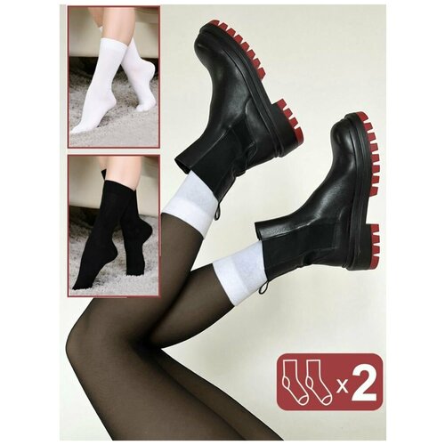 фото Комплект носков женских, парадиз, 2 пары, разм.25-27 черный berchelli