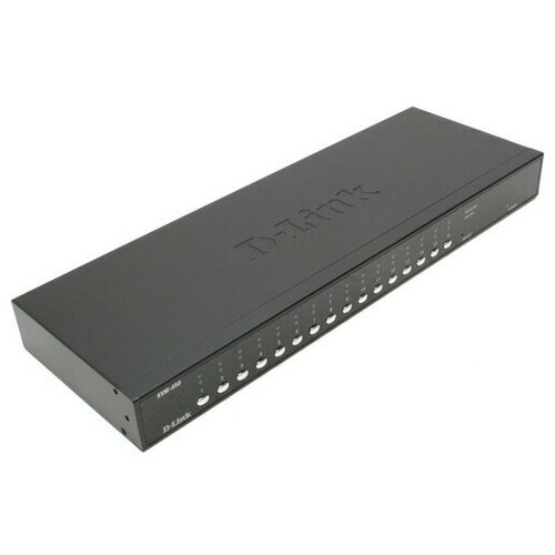 Переключатель KVM D-Link 16-портовый с портами PS2/USB KVM-450/E