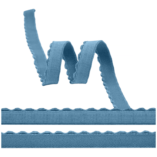 Резинка TBY бельевая (отделочная) арт. ЕТ-1 12мм цв. S280 серо-голубой уп. 50 м резинка tby бельевая отделочная арт ет 1 12мм цв f324 серо зеленый уп 50 м