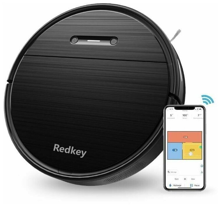 Робот-пылесос Xiaomi Redkey Smart Sweeper Robot R2 Black (EU)