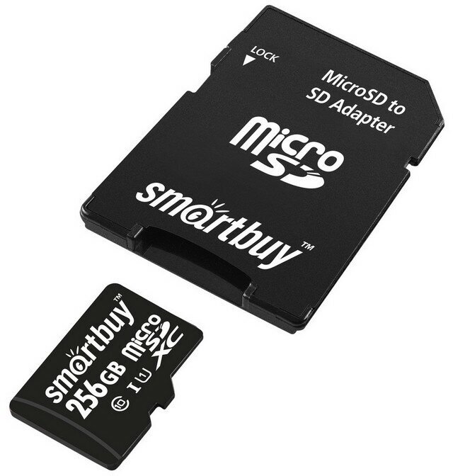 Карта памяти 256 ГБ microSDXC SmartBuy UHS-I Cl10 SB256GBSDCL10-01