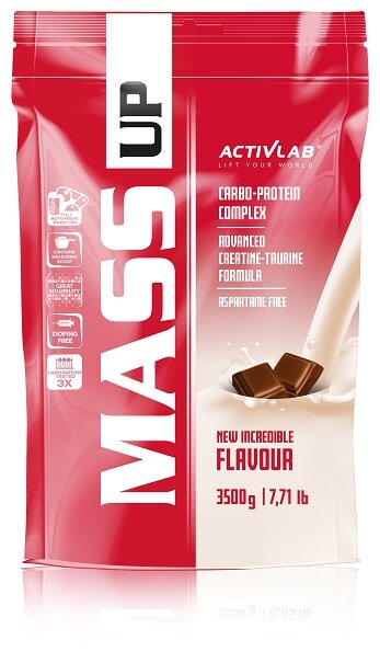 Гейнер Activlab Mass UP, 3500 г, вкус: шоколад