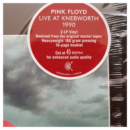 Виниловая пластинка Warner Music Pink Floyd - Live At Knebworth 1990 (Limited Edition)(2LP)