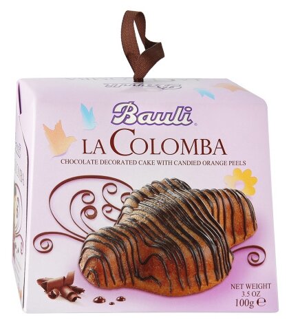 Панеттоне Bauli Colomba с цукатами в шоколадной глазури 100 г