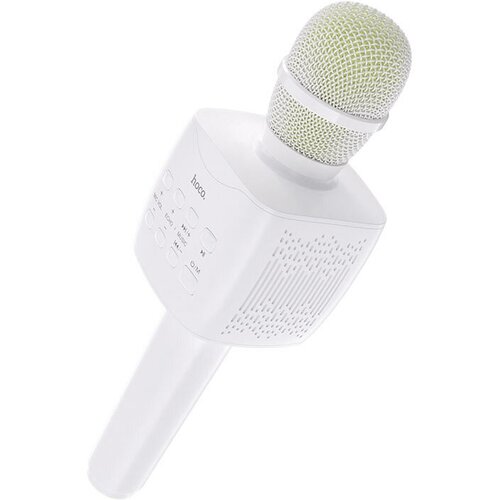 Универсальный микрофон-колонка караоке HOCO BK5 Cantando karaoke белый караоке микрофон hoco bk3 cool sound серебро