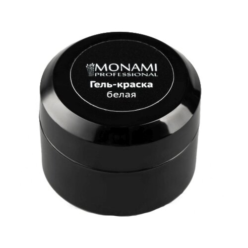Monami Professional, Гель-краска для ногтей, черная, 5 г