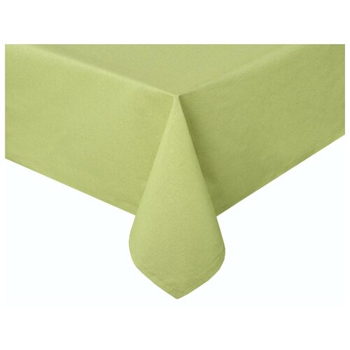 фото Скатерть leaf green, без рисунка, зеленый; размер: 140 х 150 guten morgen