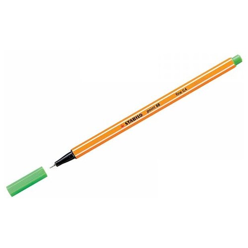 Купить STABILO Ручка капиллярная Stabilo Point 88, 0.4 мм, 88/43, зеленый 43 цвет чернил, 1 шт., Ручки