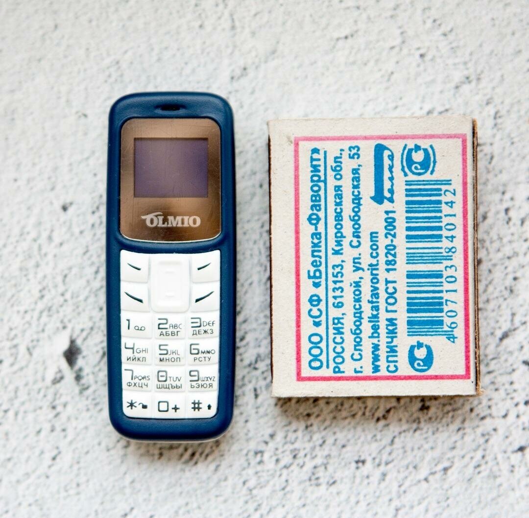 Мобильный телефон Olmio А02 Blue-White - фото №11