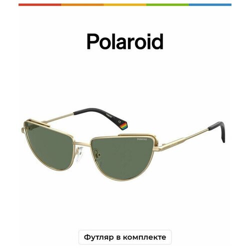 фото Солнцезащитные очки polaroid, зеленый, мультиколор