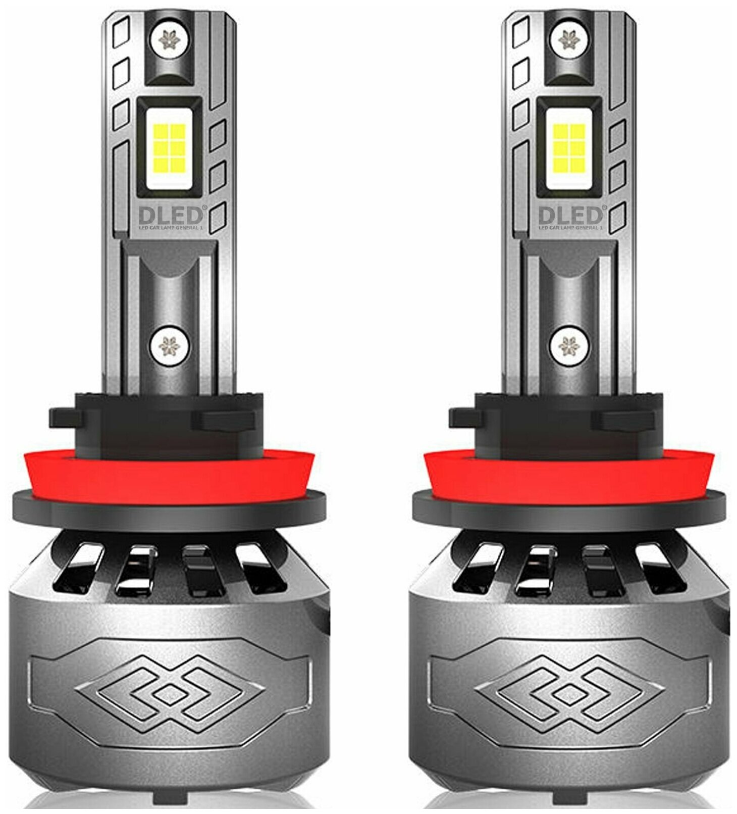 Светодиодные автомобильные лампы H16 PGJ19-3 Бренд DLED GENERAL 1 CSP 3570 Original 6500K (2 лампы)