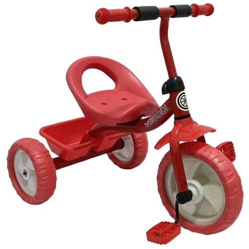 Трёхколёсный велосипед (красный, переднее колесо 25см, заднее колесо 20см, EVA) (ВЛ-0858)
