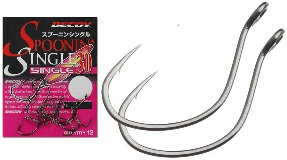 Крючок Decoy Single Spoonin 30 #8 (12 шт)