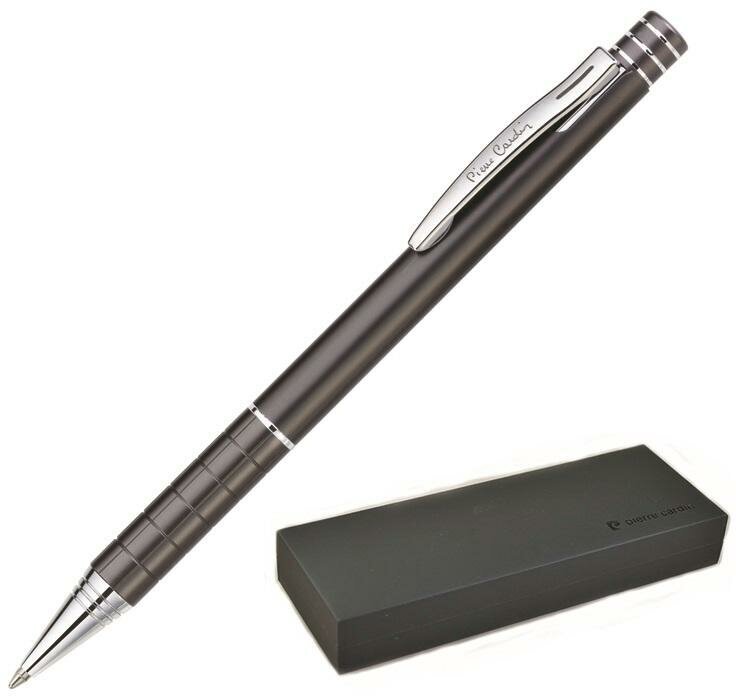 Ручка шариковая автоматическая Pierre Cardin GAMME, серый корпус, PC0884BP