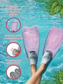 Ласты для плавания тренировочные, цвет розовый, размер XL