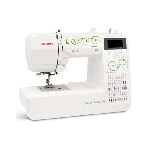 Швейная машина Janome QF 7600, белый швейная машинка janome grape 2016 white