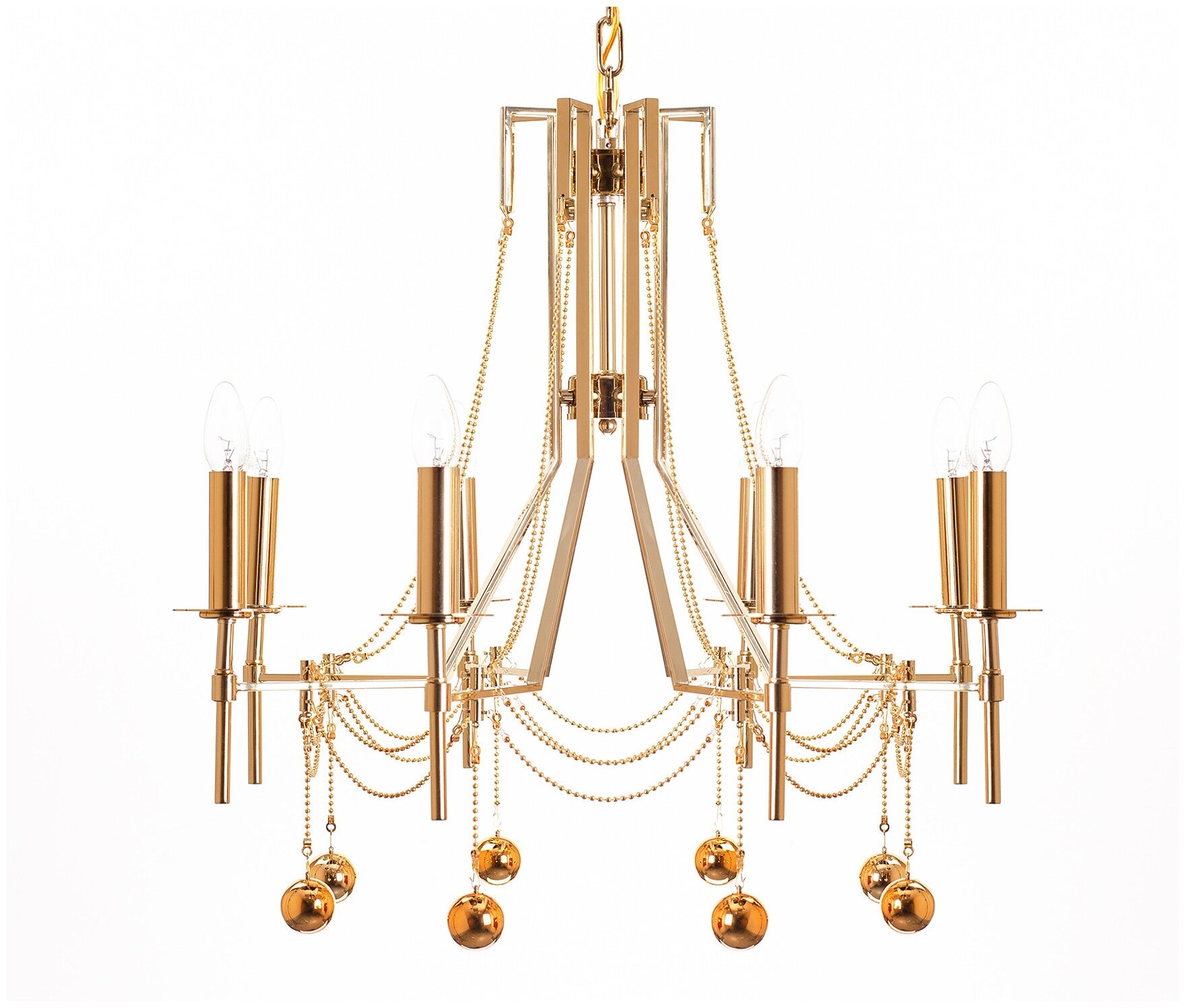 Люстра Mak-interior Rocco gold 8