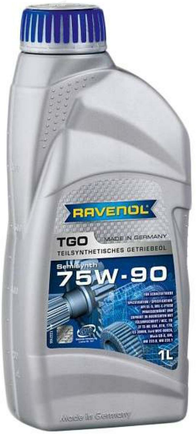 Трансмиссионное масло Ravenol TGO 75W-90, полусинтетическое, 1 л