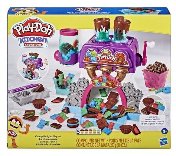 Набор для творчества Hasbro Play-Doh для лепки Конфетная фабрика