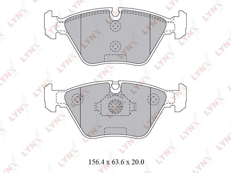 Колодки тормозные дисковые перед LYNXauto BD-1427