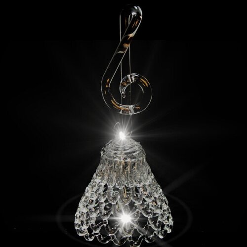 Изображение товара GH-M010 Колокольчик хрустальный «Скрипичный ключ», средний, Гусь Хрустальный