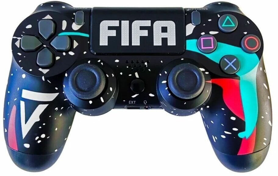 Геймпад совместимый с Playstation 4 FIFA черный V2