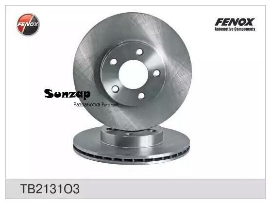 FENOX TB2131O3 Диск тормозной ГАЗ 3110 FENOX передний TB2131O3